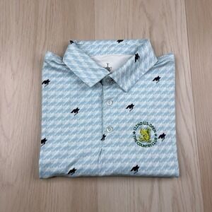 USGA 122nd US Open The Country Club Brookline Polo Golf Shirt Geometric L Large